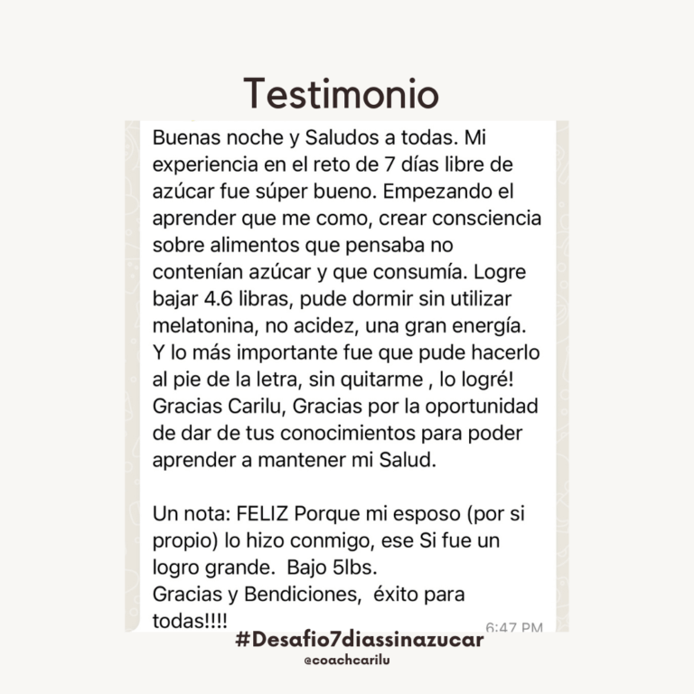 testimonio reto 14 dias 2